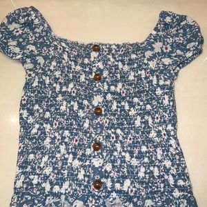 Cropped off the shoulder shirt